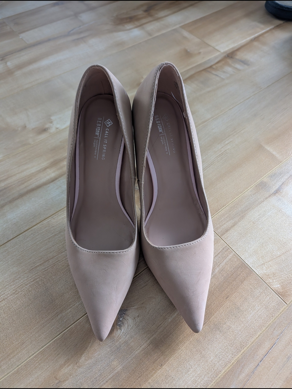 Call It Spring Nude Pointed-Toe Heels - Picture 3 of 5